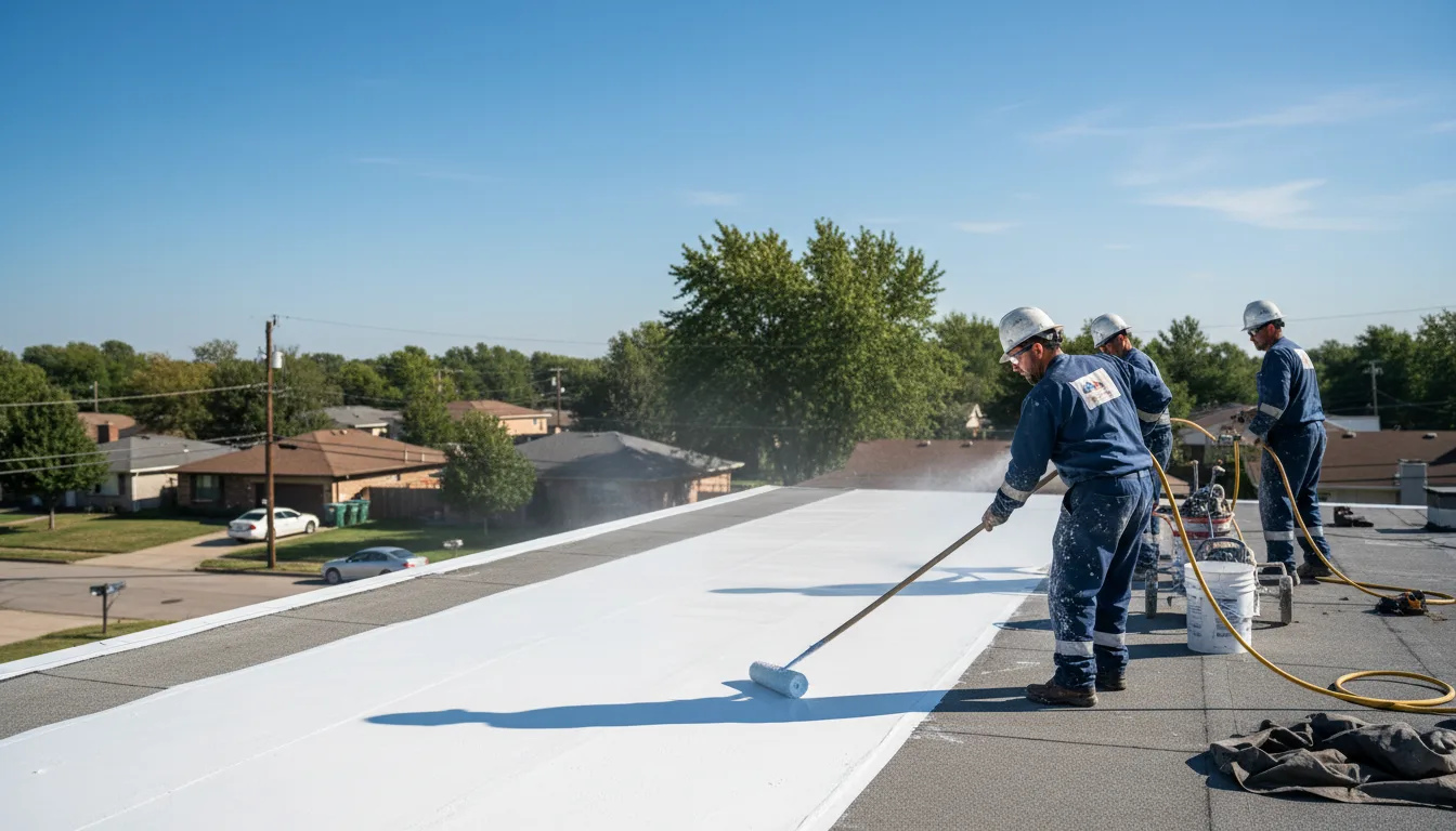 Commercial roof coating in East Smithfield, PA near me
